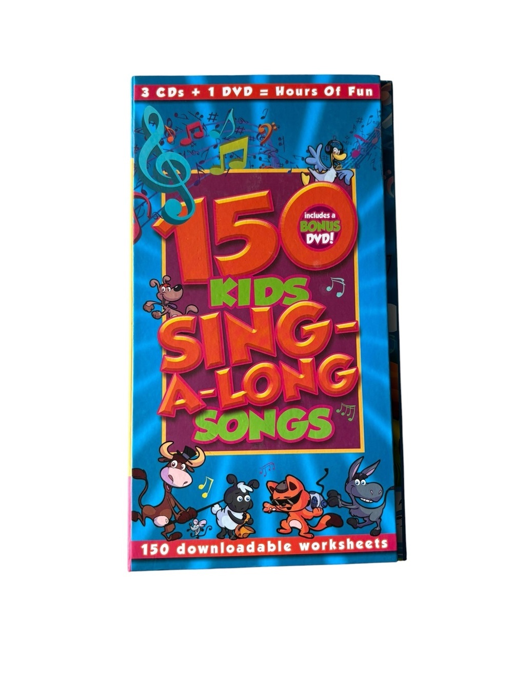 150 Kids Sing-Along Songs 3 CDs + Bonus DVD Complete Set Family Music